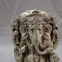 Lord Ganesha / Lord Ganapati - 4 Arms Copper Bronze Statue - HolyHinduStore
