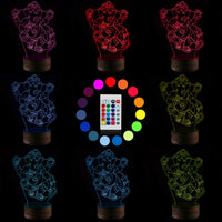 3D - Ganesha Light Art Desk Lamp With Remote