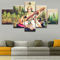 Saraswathi / Saraswati  - God Of Knowledge Wall Art