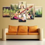 Saraswathi / Saraswati  - God Of Knowledge Wall Art