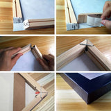 DIY Wood Frame For Paintings/Posters/Pictures/Canvas. Stretched Wooden Frame For Home/Bar/Wall Decor/Custom Size DIY Frame